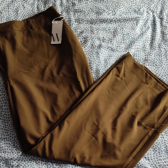 Worthington Olive Green Curvy Trousers - Picture 1 of 7